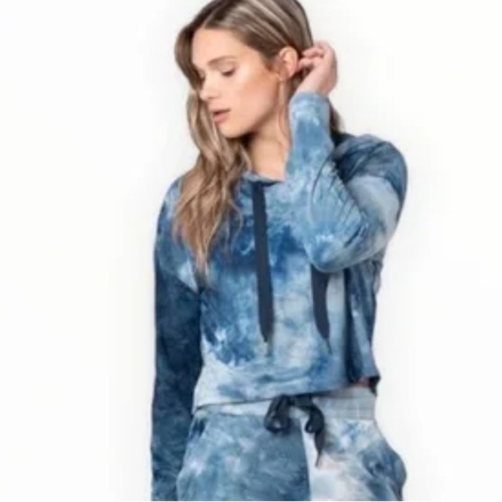 Kyodan Blue Lounge Hoodie Large Soft Comfy EUC